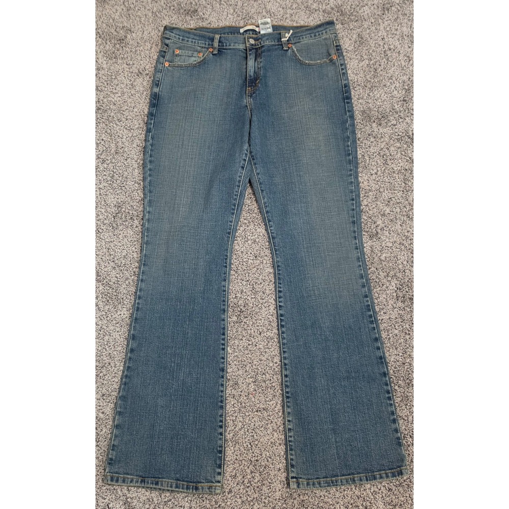 Levis 515 Bootcut Jeans Womens 14L Medium Wash Blue Denim Stretch